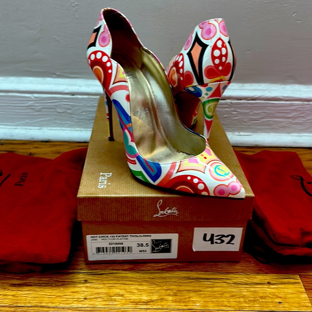 Christian Louboutin heels worn twice.